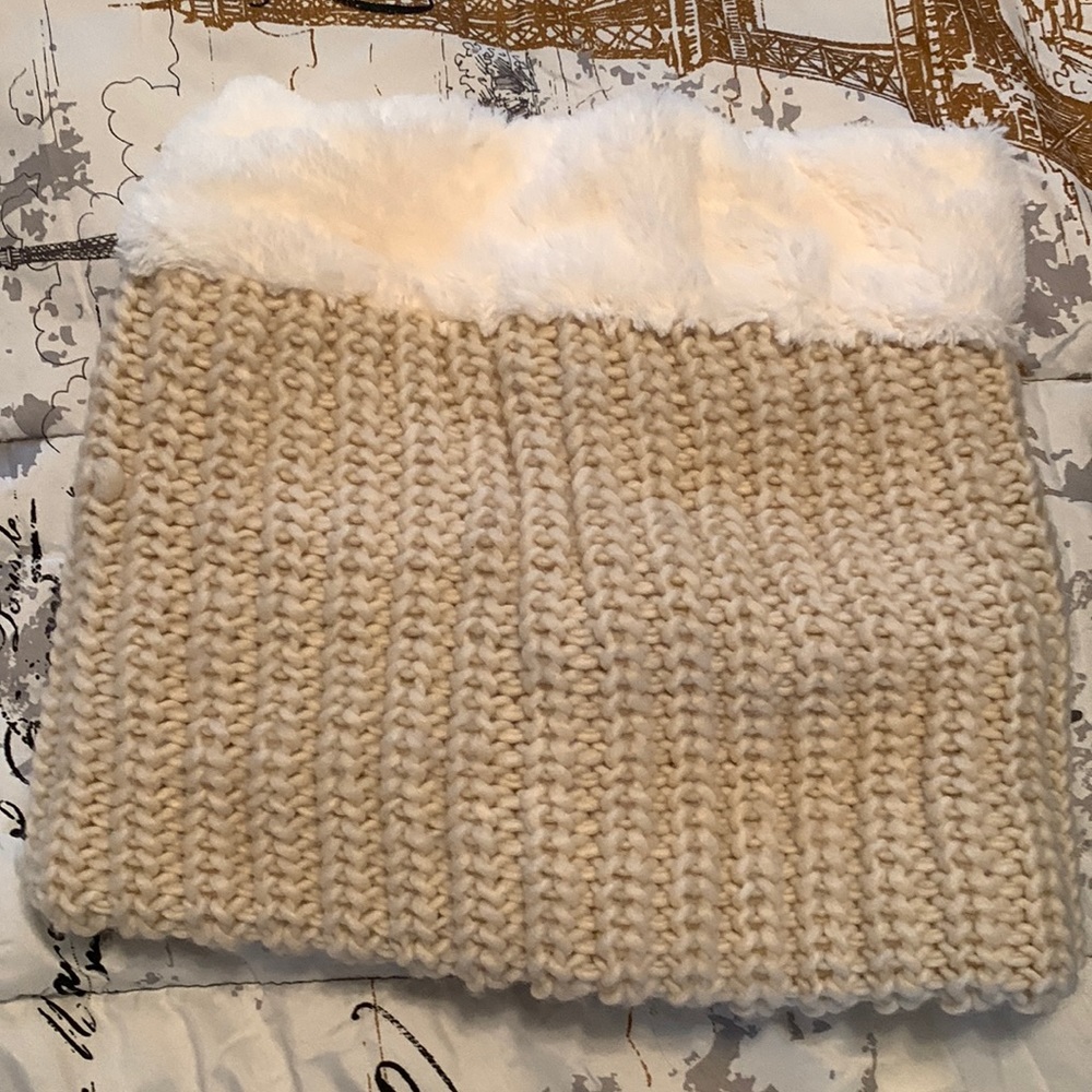 Cream and white snood never worn